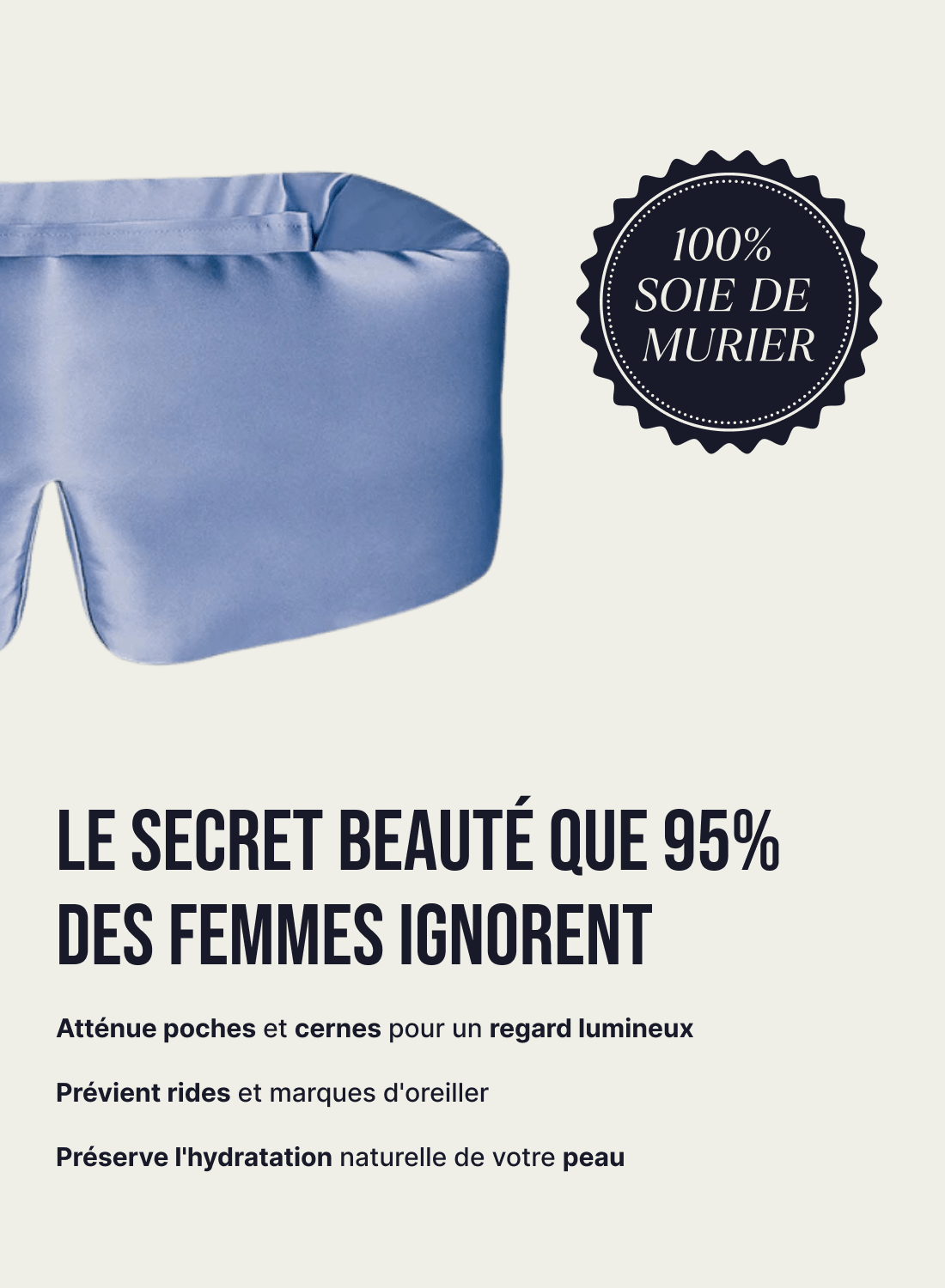 Masque de nuit en soie
