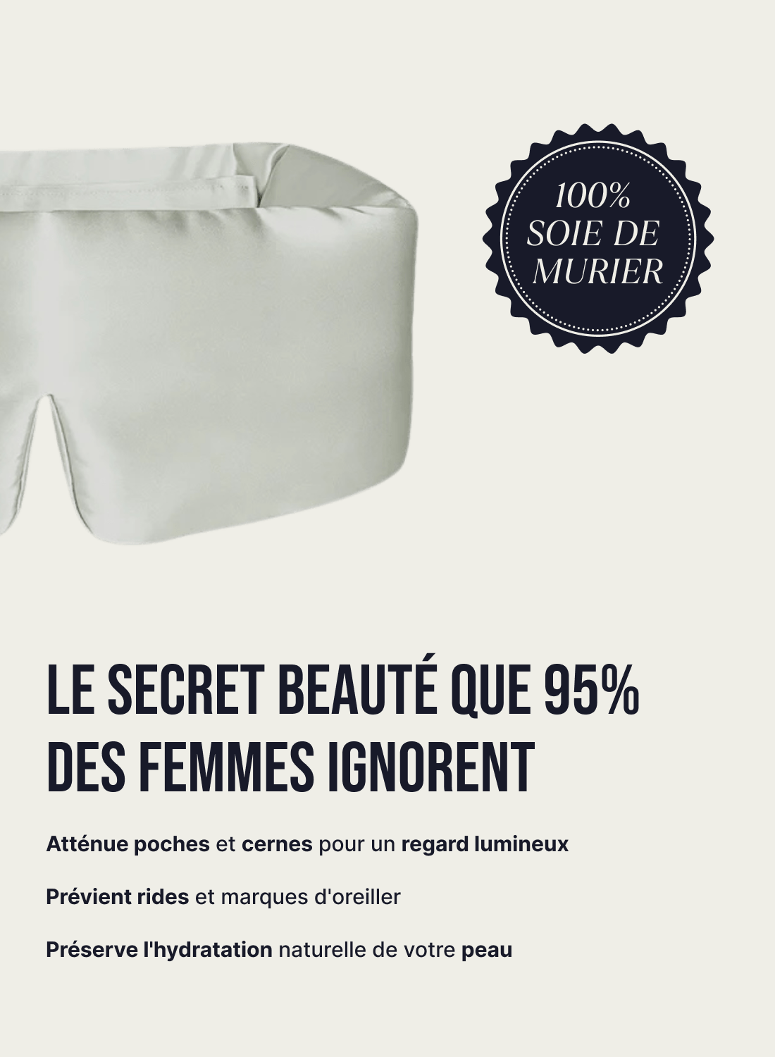 Masque de nuit en soie