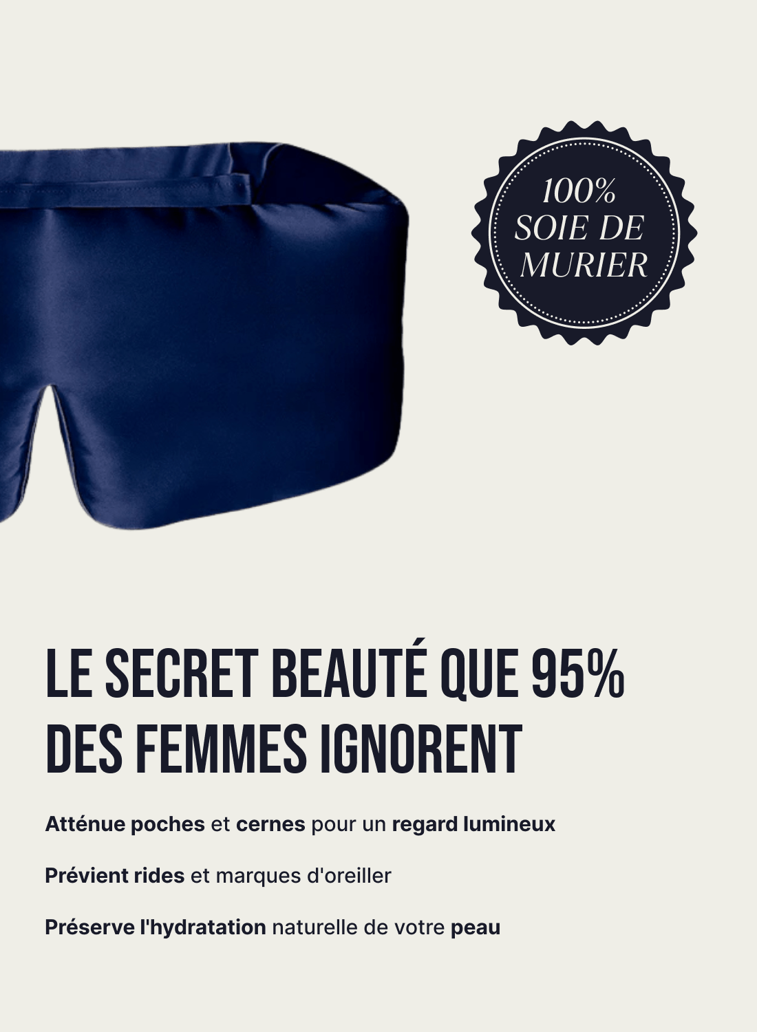 Masque de nuit en soie