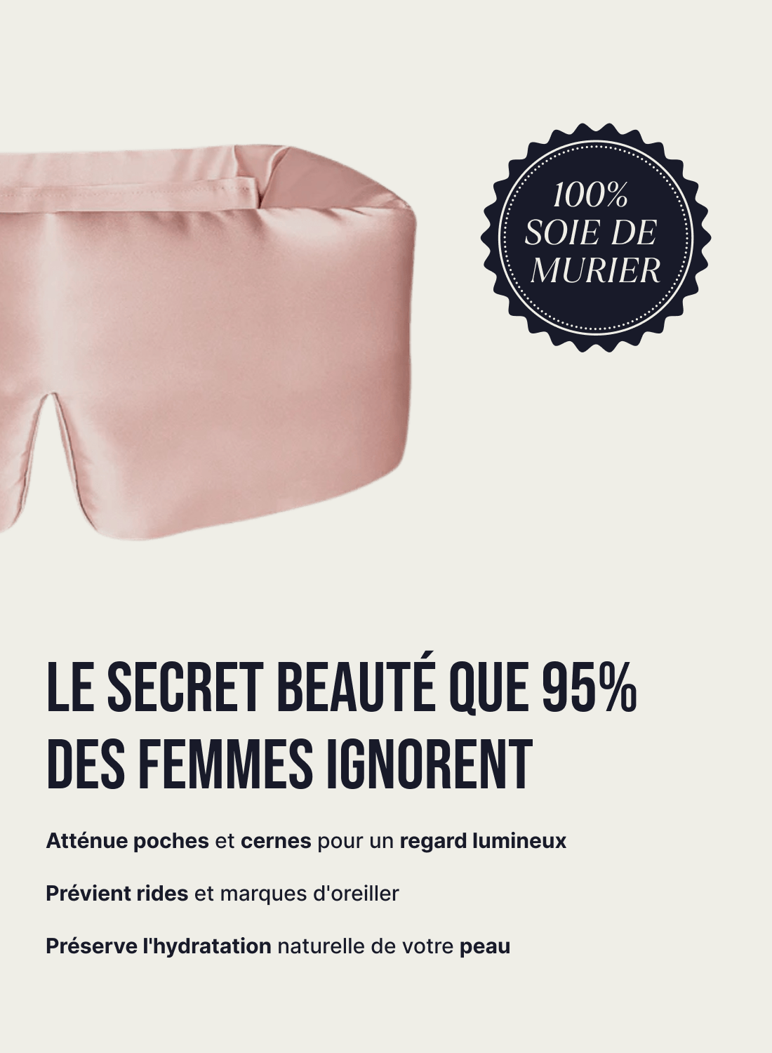Masque de nuit en soie