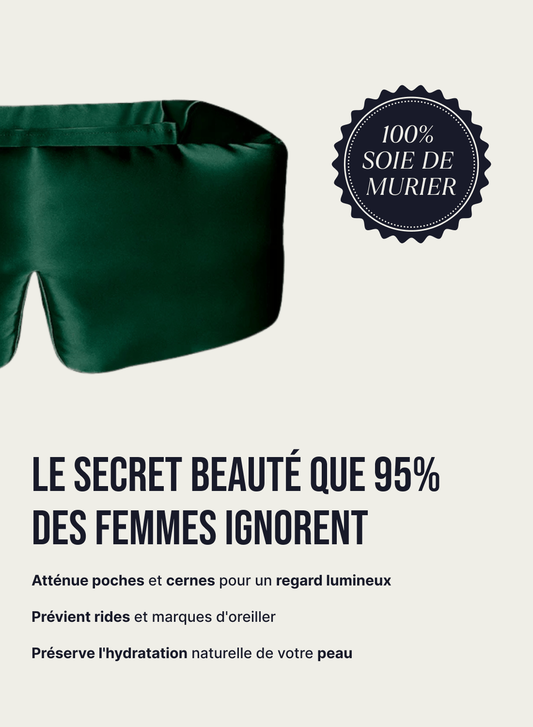 Masque de nuit en soie