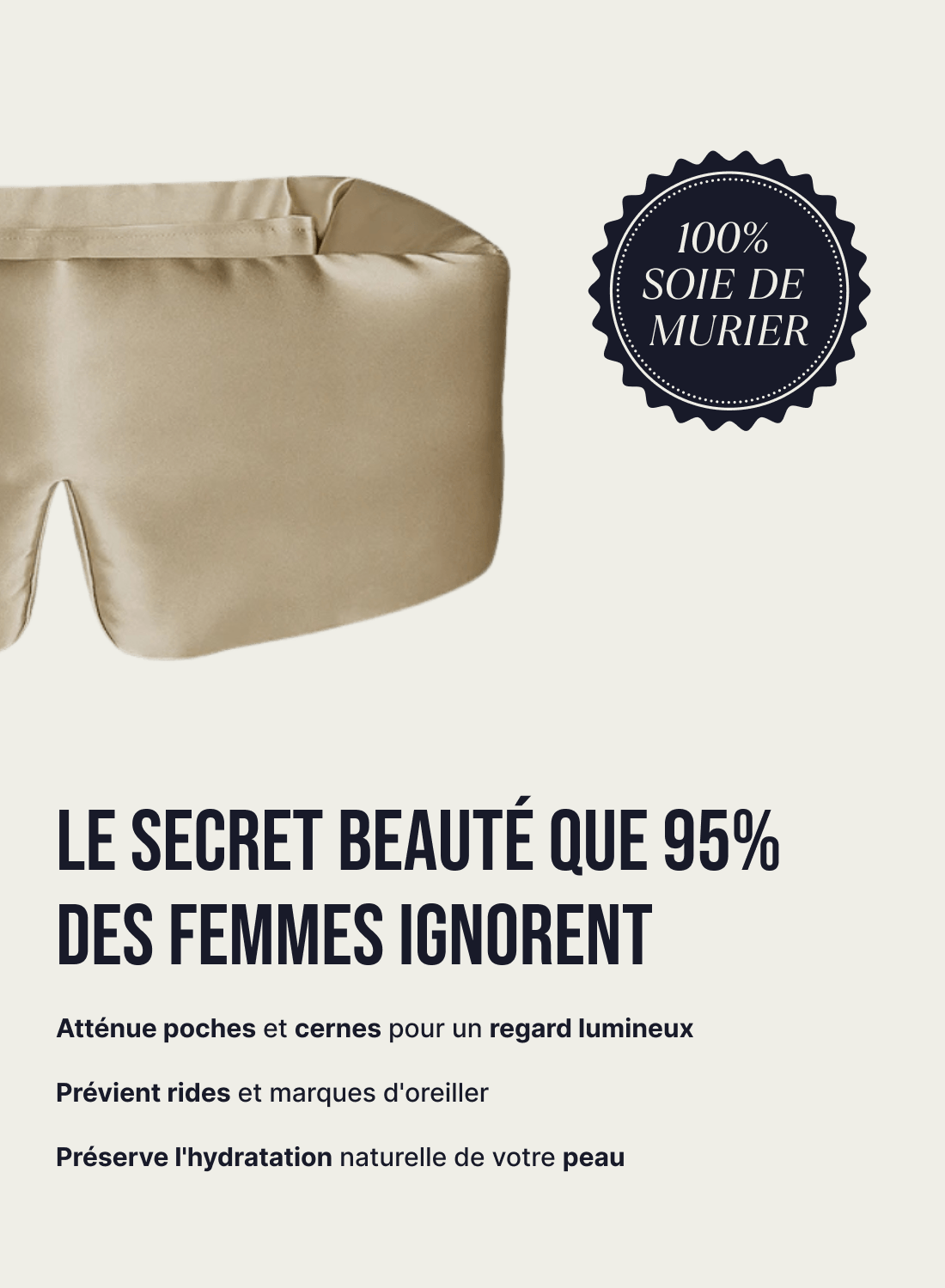 Masque de nuit en soie
