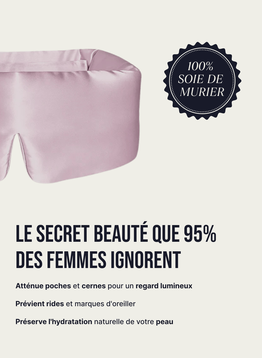 Masque de nuit en soie