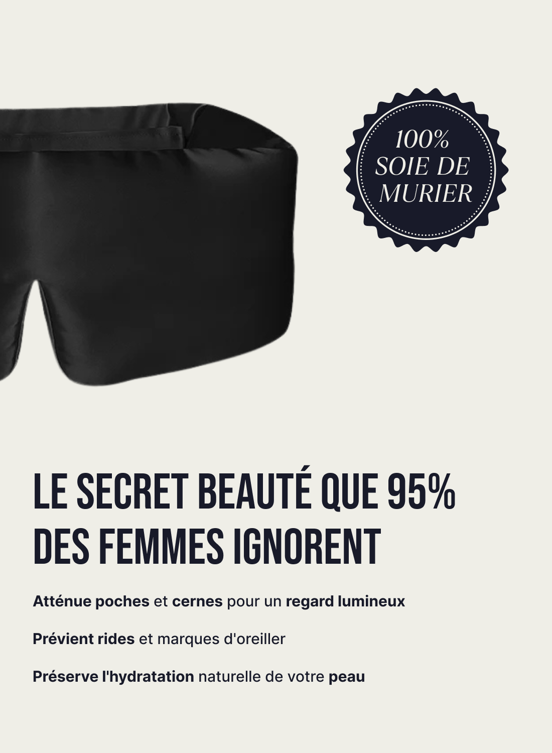 Masque de nuit en soie