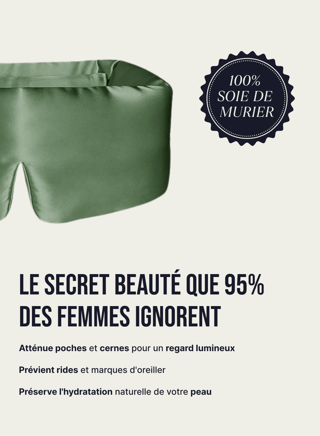 Masque de nuit en soie