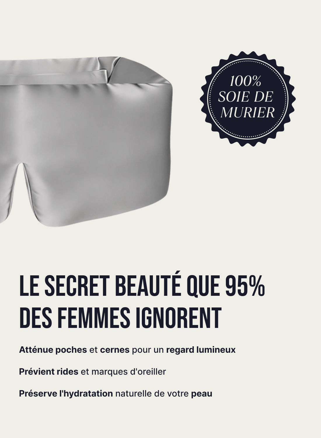 Masque de nuit en soie